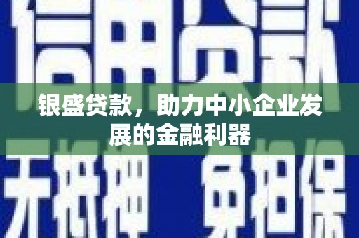 兴和银盛贷款，助力中小企业发展的金融利器