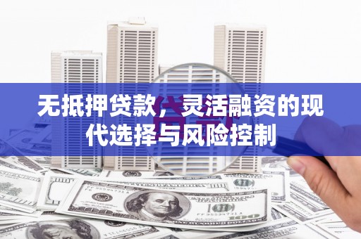 兴和无抵押贷款，灵活融资的现代选择与风险控制