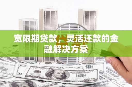兴和宽限期贷款，灵活还款的金融解决方案