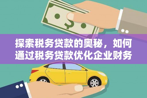 兴和探索税务贷款的奥秘，如何通过税务贷款优化企业财务