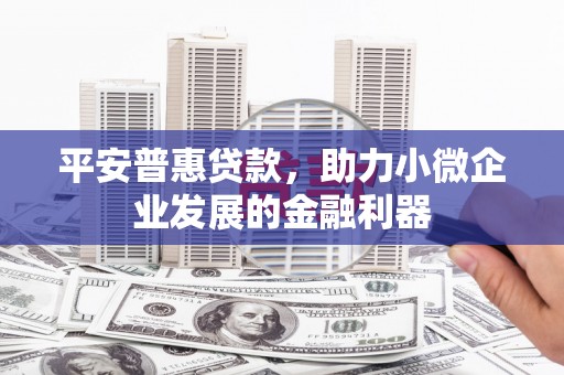 兴和平安普惠贷款，助力小微企业发展的金融利器