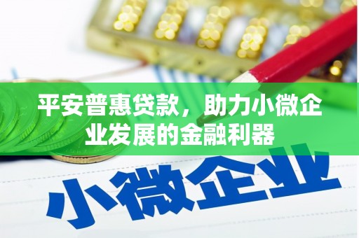 兴和平安普惠贷款，助力小微企业发展的金融利器